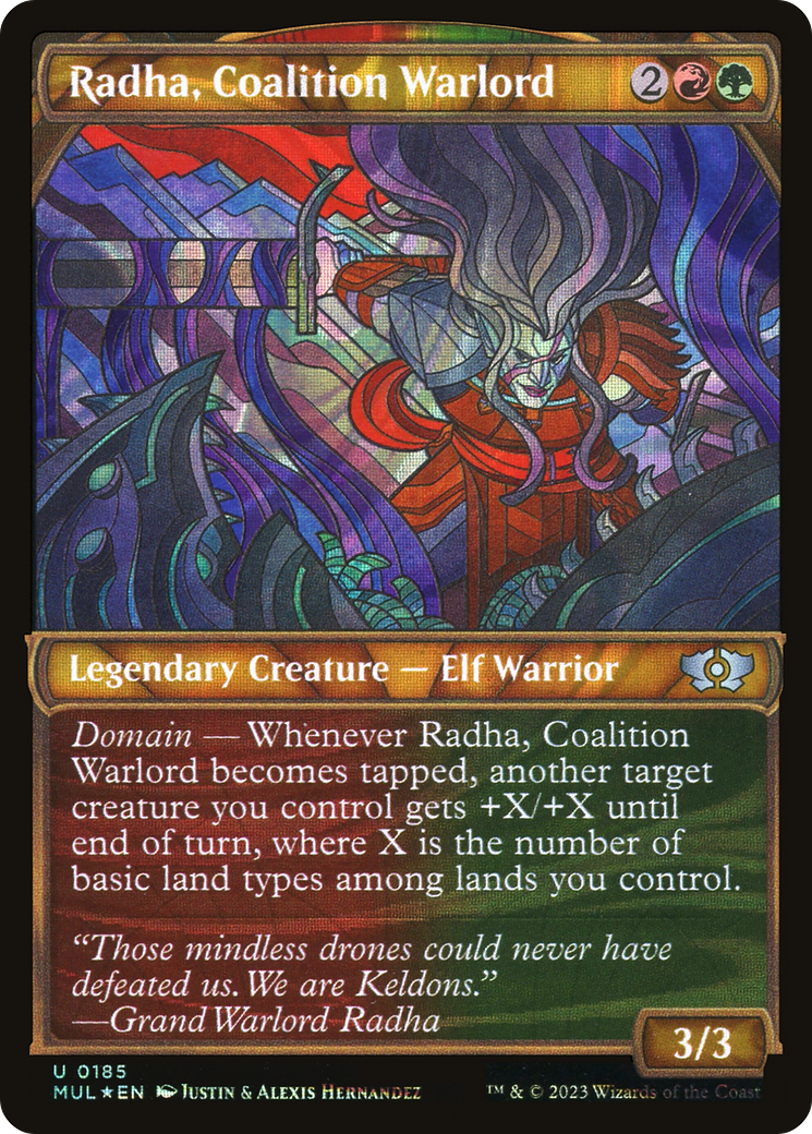 Radha, Coalition Warlord (Halo Foil) [Multiverse Legends] | Grognard Games
