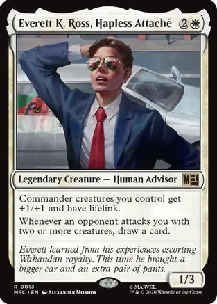 Everett K. Ross, Hapless Attache (Surge Foil) (MSC-013) - Commander: Marvel Super Heroes Foil | Grognard Games