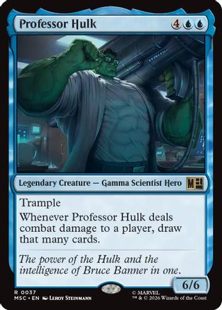 Professor Hulk (Surge Foil) (MSC-037) - Commander: Marvel Super Heroes Foil | Grognard Games
