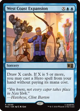 West Coast Expansion (Surge Foil) (MSC-040) - Commander: Marvel Super Heroes Foil | Grognard Games
