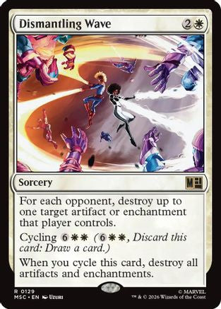 Dismantling Wave (Surge Foil) (MSC-129) - Commander: Marvel Super Heroes Foil | Grognard Games
