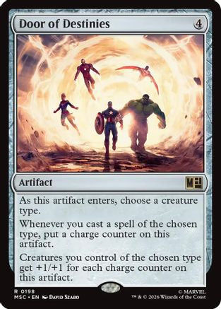 Door of Destinies (Surge Foil) (MSC-198) - Commander: Marvel Super Heroes Foil | Grognard Games