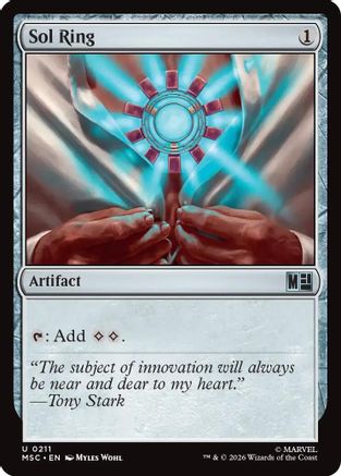 Sol Ring (0211) (Surge Foil) (MSC-211) - Commander: Marvel Super Heroes Foil | Grognard Games