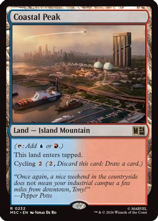 Coastal Peak (Surge Foil) (MSC-232) - Commander: Marvel Super Heroes Foil | Grognard Games