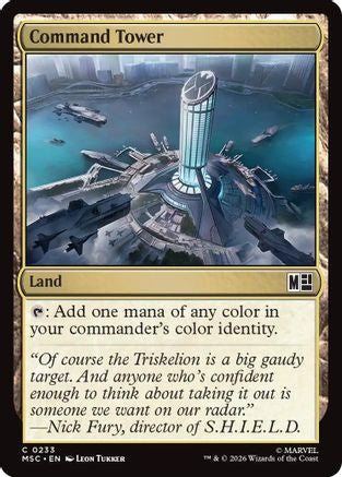 Command Tower (0233) (Surge Foil) (MSC-233) - Commander: Marvel Super Heroes Foil | Grognard Games