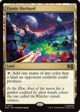 Exotic Orchard (Surge Foil) (MSC-241) - Commander: Marvel Super Heroes Foil | Grognard Games