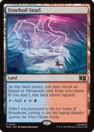 Frostboil Snarl (Surge Foil) (MSC-246) - Commander: Marvel Super Heroes Foil | Grognard Games