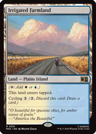 Irrigated Farmland (Surge Foil) (MSC-251) - Commander: Marvel Super Heroes Foil | Grognard Games