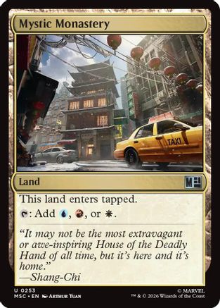 Mystic Monastery (Surge Foil) (MSC-253) - Commander: Marvel Super Heroes Foil | Grognard Games