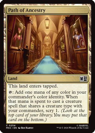 Path of Ancestry (Surge Foil) (MSC-254) - Commander: Marvel Super Heroes Foil | Grognard Games