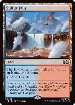 Sulfur Falls (Surge Foil) (MSC-269) - Commander: Marvel Super Heroes Foil | Grognard Games