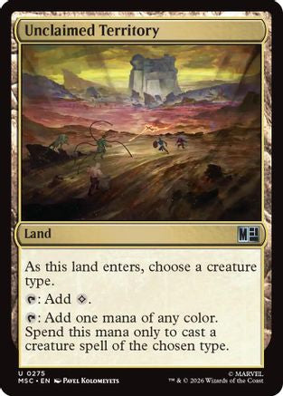 Unclaimed Territory (Surge Foil) (MSC-275) - Commander: Marvel Super Heroes Foil | Grognard Games