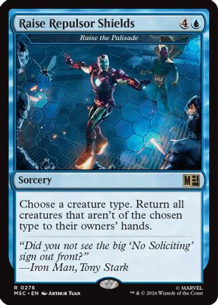 Raise Repulsor Shields - Raise the Palisade (Surge Foil) (MSC-278) - Commander: Marvel Super Heroes Foil | Grognard Games