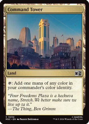 Command Tower (0234) (Surge Foil) (MSC-234) - Commander: Marvel Super Heroes Foil | Grognard Games