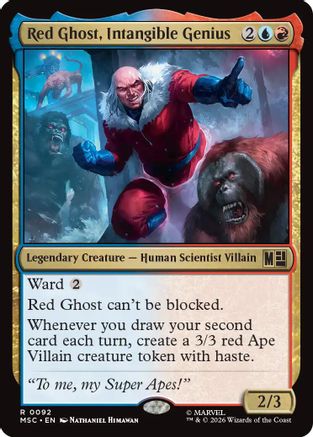 Red Ghost, Intangible Genius (Surge Foil) (MSC-092) - Commander: Marvel Super Heroes Foil | Grognard Games