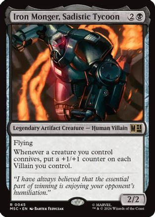 Iron Monger, Sadistic Tycoon (MSC-045) - Commander: Marvel Super Heroes | Grognard Games