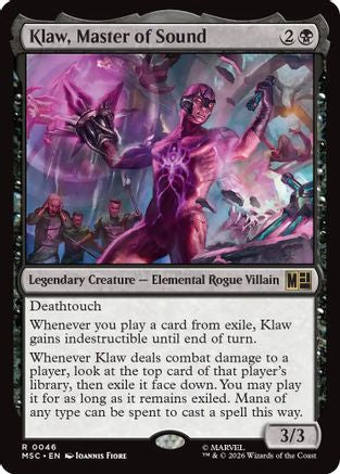Klaw, Master of Sound (MSC-046) - Commander: Marvel Super Heroes | Grognard Games