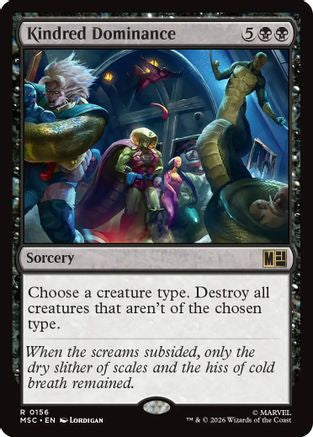 Kindred Dominance (Surge Foil) (MSC-156) - Commander: Marvel Super Heroes Foil | Grognard Games