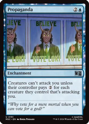 Propaganda (Surge Foil) (MSC-151) - Commander: Marvel Super Heroes Foil | Grognard Games