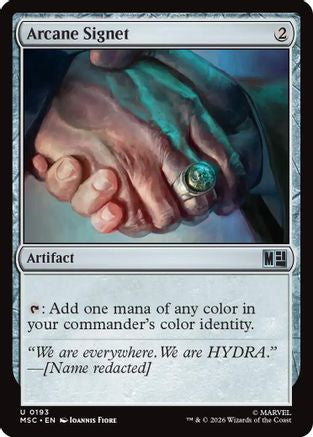 Arcane Signet (0193) (MSC-193) - Commander: Marvel Super Heroes | Grognard Games