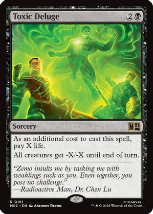 Toxic Deluge (Surge Foil) (MSC-161) - Commander: Marvel Super Heroes Foil | Grognard Games