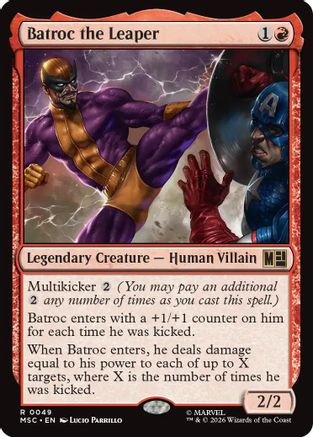 Batroc the Leaper (MSC-049) - Commander: Marvel Super Heroes | Grognard Games