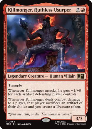Killmonger, Ruthless Usurper (MSC-053) - Commander: Marvel Super Heroes | Grognard Games