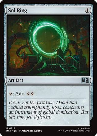 Sol Ring (0213) (Surge Foil) (MSC-213) - Commander: Marvel Super Heroes Foil | Grognard Games