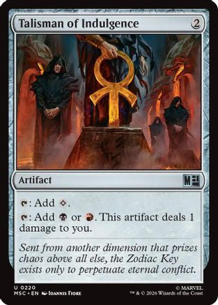 Talisman of Indulgence (MSC-220) - Commander: Marvel Super Heroes | Grognard Games
