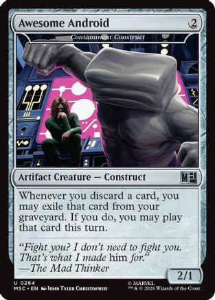 Awesome Android - Containment Construct (MSC-284) - Commander: Marvel Super Heroes | Grognard Games