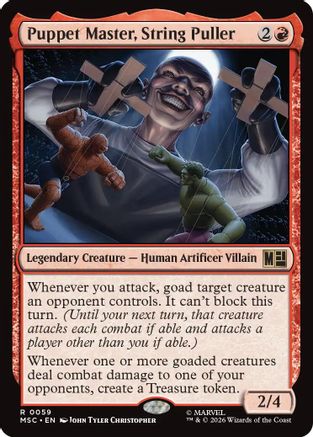 Puppet Master, String Puller (MSC-059) - Commander: Marvel Super Heroes | Grognard Games