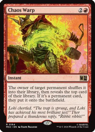 Chaos Warp (Surge Foil) (MSC-164) - Commander: Marvel Super Heroes Foil | Grognard Games