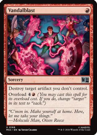 Vandalblast (Surge Foil) (MSC-168) - Commander: Marvel Super Heroes Foil | Grognard Games