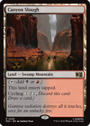 Canyon Slough (Surge Foil) (MSC-228) - Commander: Marvel Super Heroes Foil | Grognard Games