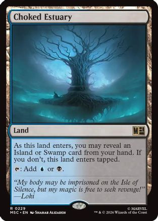 Choked Estuary (Surge Foil) (MSC-229) - Commander: Marvel Super Heroes Foil | Grognard Games