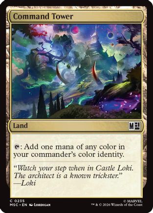 Command Tower (0235) (Surge Foil) (MSC-235) - Commander: Marvel Super Heroes Foil | Grognard Games