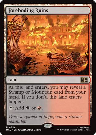 Foreboding Ruins (MSC-244) - Commander: Marvel Super Heroes | Grognard Games