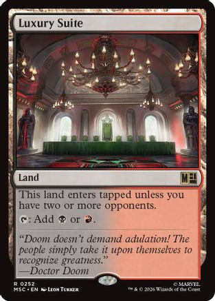 Luxury Suite (Surge Foil) (MSC-252) - Commander: Marvel Super Heroes Foil | Grognard Games