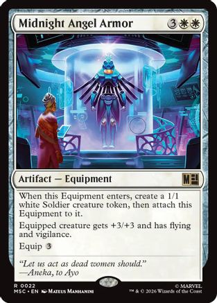 Midnight Angel Armor (MSC-022) - Commander: Marvel Super Heroes | Grognard Games