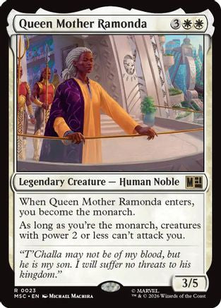 Queen Mother Ramonda (MSC-023) - Commander: Marvel Super Heroes | Grognard Games