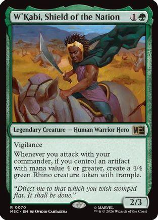 W'Kabi, Shield of the Nation (MSC-070) - Commander: Marvel Super Heroes | Grognard Games