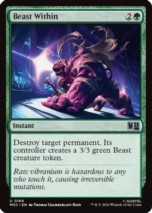 Beast Within (MSC-169) - Commander: Marvel Super Heroes | Grognard Games