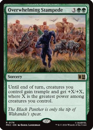 Overwhelming Stampede (MSC-178) - Commander: Marvel Super Heroes | Grognard Games