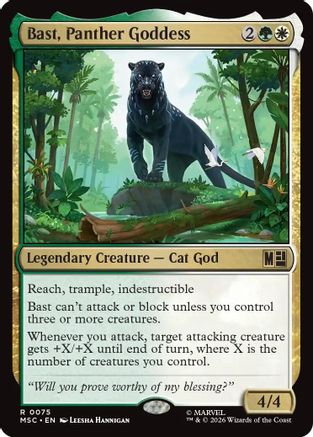 Bast, Panther Goddess (MSC-075) - Commander: Marvel Super Heroes | Grognard Games