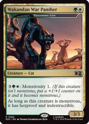 Wakandan War Panther - Fleecemane Lion (MSC-282) - Commander: Marvel Super Heroes | Grognard Games