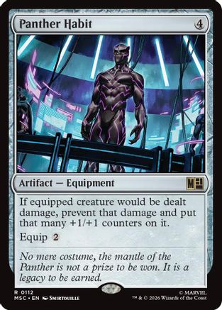 Panther Habit (MSC-112) - Commander: Marvel Super Heroes | Grognard Games