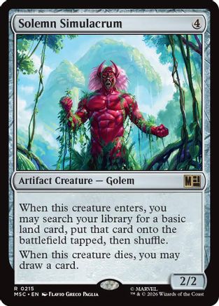 Solemn Simulacrum (MSC-215) - Commander: Marvel Super Heroes | Grognard Games