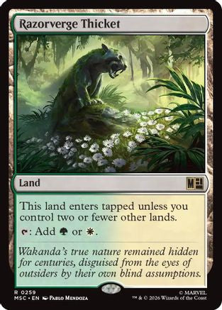 Razorverge Thicket (MSC-259) - Commander: Marvel Super Heroes | Grognard Games