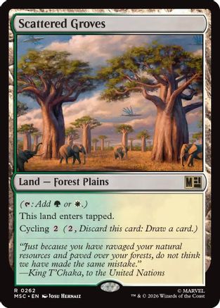Scattered Groves (MSC-262) - Commander: Marvel Super Heroes | Grognard Games