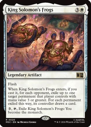 King Solomon's Frogs (Surge Foil) (MSC-020) - Commander: Marvel Super Heroes Foil | Grognard Games